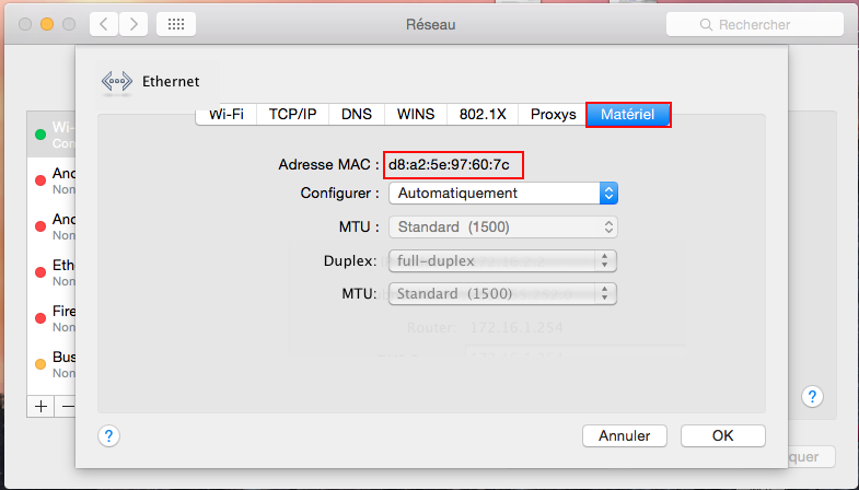 adresse Mac